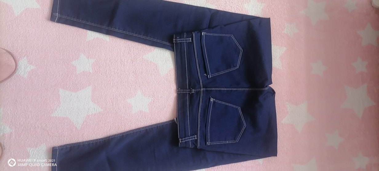 Pastel Mavi Regular Fit Denim Pantolon - Görsel 3