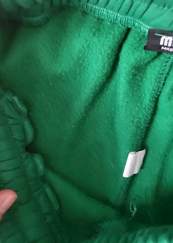 Kadın Yeşil Bol Kesim Fermuarlı Eşofman Altı - Görsel 4