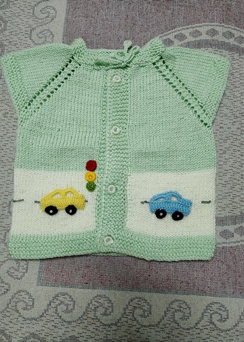 Nakışlı Renkli Erkek Çocuk Triko Süveter - Görsel 4