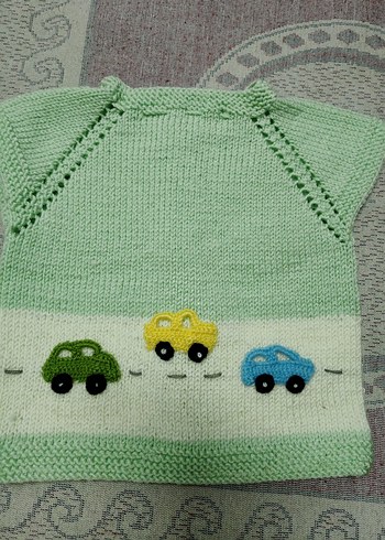 Nakışlı Renkli Erkek Çocuk Triko Süveter - Görsel 3