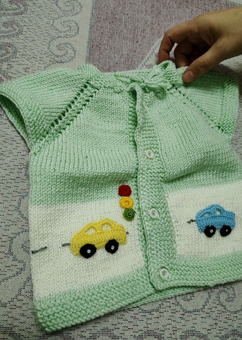 Nakışlı Renkli Erkek Çocuk Triko Süveter - Görsel 2