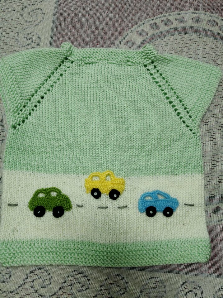 Nakışlı Renkli Erkek Çocuk Triko Süveter - Görsel 3