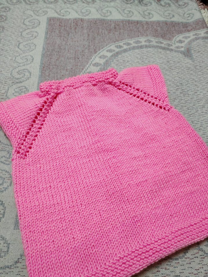 Kız Çocuk Pembe Nakışlı Kolsuz Triko yelek - Görsel 2