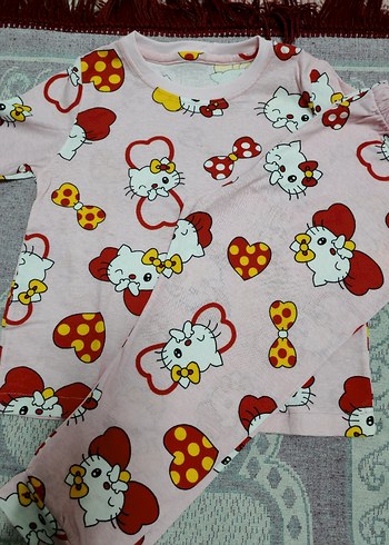 Kız Çocuk Renkli Baskılı Uzun Kollu Tişört - Görsel 4