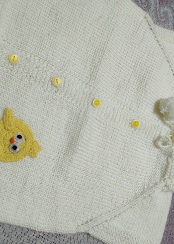 örme bebek yeleği - Görsel 3