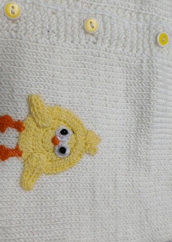 örme bebek yeleği - Görsel 4