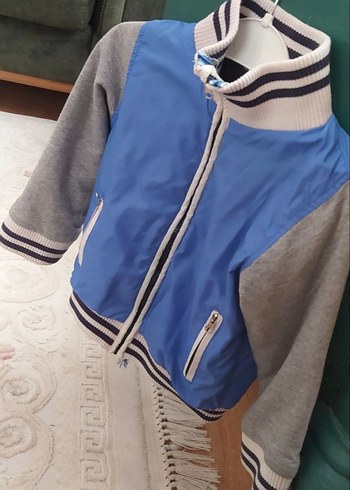 Erkek Bebek Kapüşonlu Fermuarlı Mont - Görsel 2