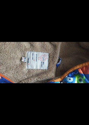 Çocuklar için Renkli Kapüşonlu Mont - Görsel 5