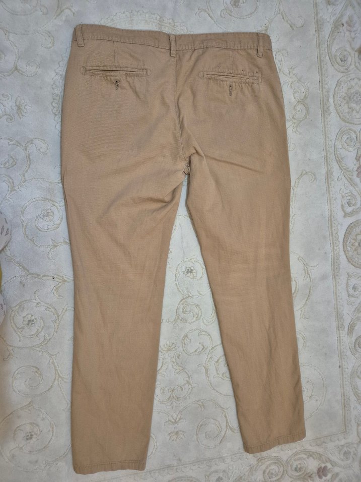 Bej Regular Fit Pamuk Erkek Pantolon - Görsel 2