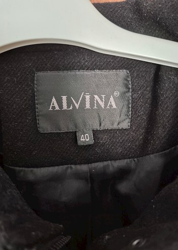 Siyah Uzun Belden Kemerli Kaban - Görsel 5