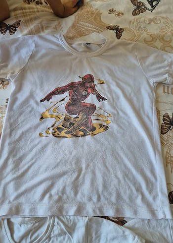 Beyaz Baskılı Erkek Çocuk Tişörtleri - Görsel 2