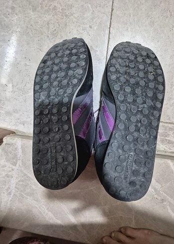 Mor Bağcıklı Kadın Spor Ayakkabı - Görsel 4