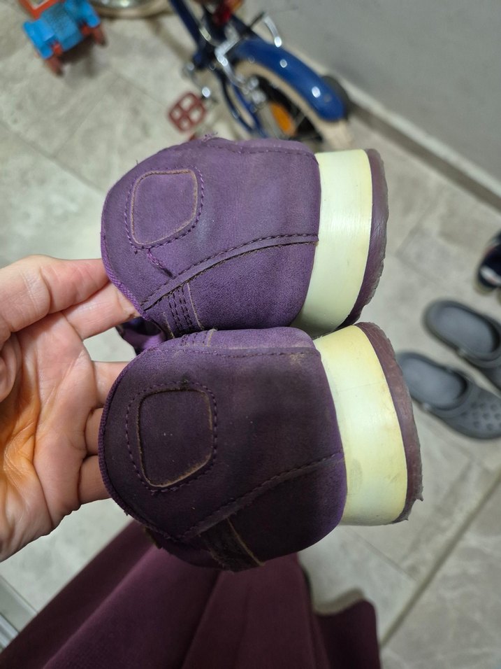 Mor Süet Kadın Spor Ayakkabı - Görsel 4