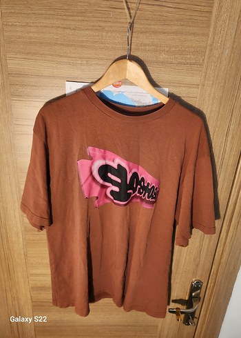 Kız Çocuk Kahverengi Baskılı Tişört - Görsel 2