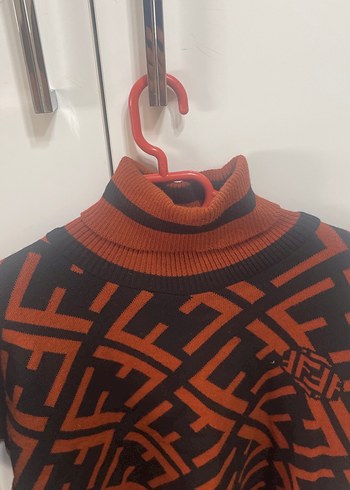 Kadın Kahverengi Yarım Balıkçı Yaka Örme kazak - Görsel 3