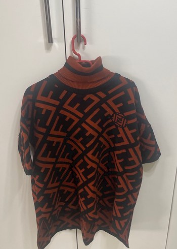 Kadın Kahverengi Yarım Balıkçı Yaka Örme kazak - Görsel 2