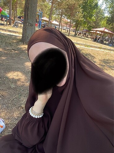 universal Beden Amine hanım kahverengi suud cilbabı