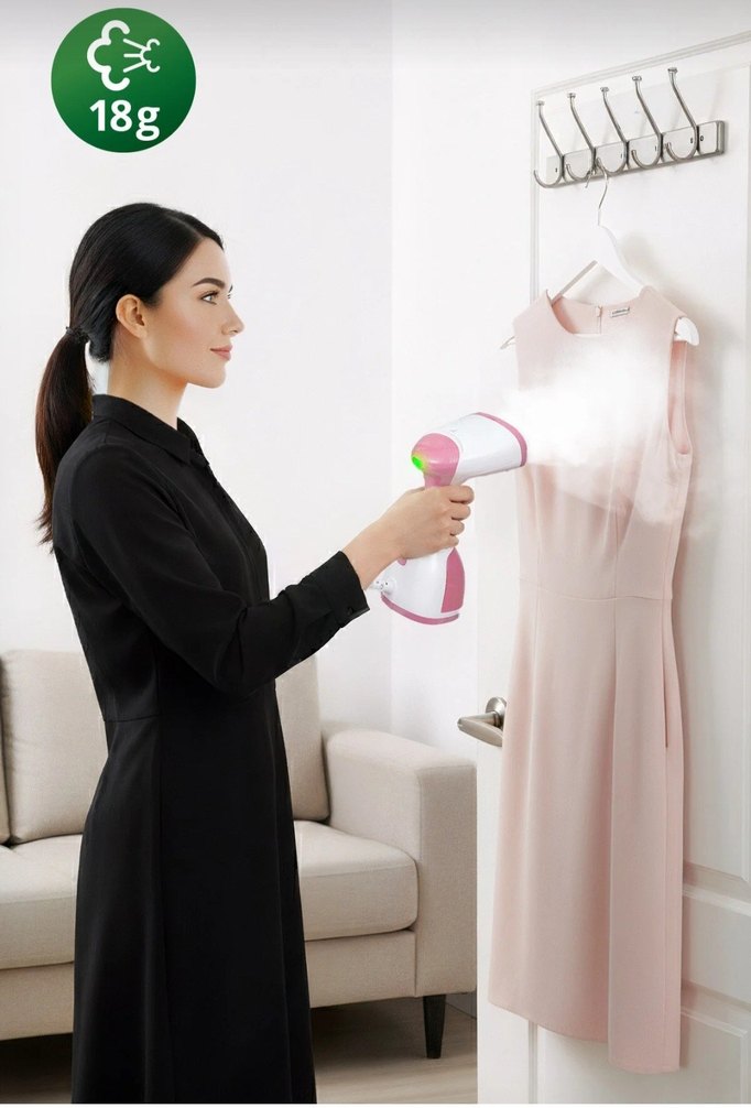 Kiwi KSI-650 Portatif Pembe Buharlı Kırışık Giderici - Görsel 3