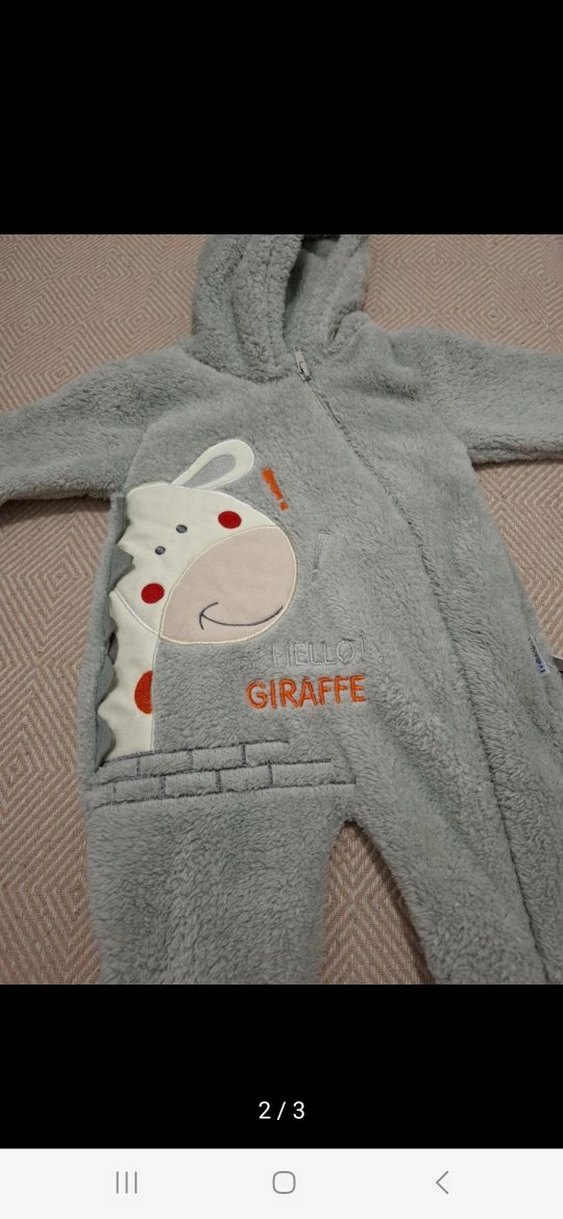 Gri Kürklü Bebek Tulum - Görsel 3