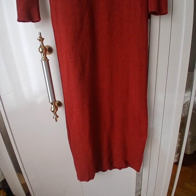 Uzun  Triko Kadın Elbise - Görsel 2