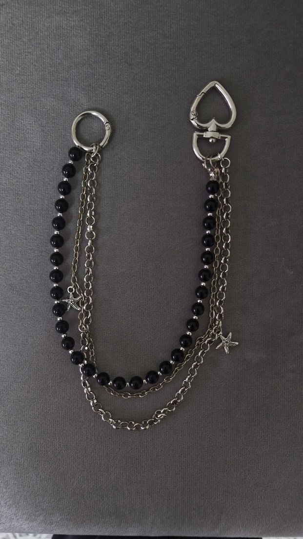 siyah incilerden jeans charm - Görsel 2
