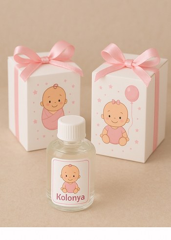 Pembe Bebek Temalı Kolonya Hediyesi