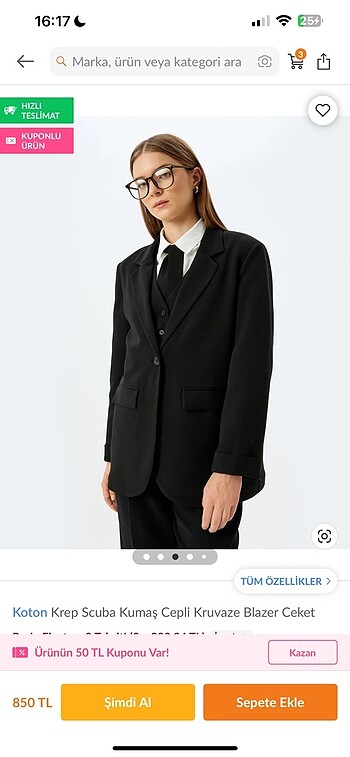 Koton Oversize Blazer