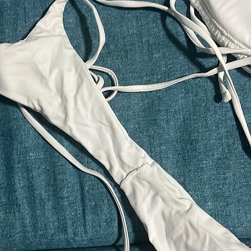 xs Beden beyaz Renk SHEIN beyaz alt üst bikini takımı