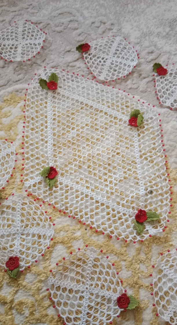 kahve sunum örtüsü ve bardak aldı medil - Görsel 3