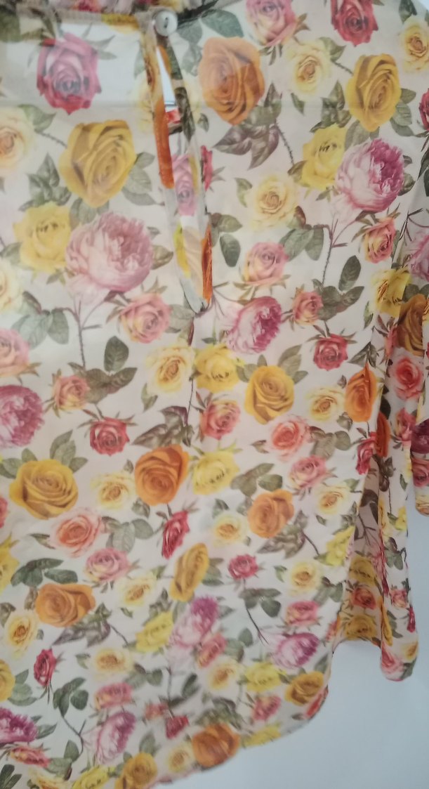 Çiçek Desenli Fırfırlı Bohem Bluz - Görsel 4