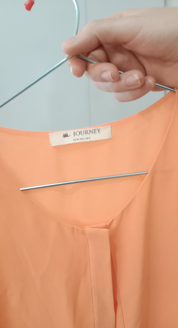 Düğmeli, Askısız,  Kadın Bluz - Görsel 3