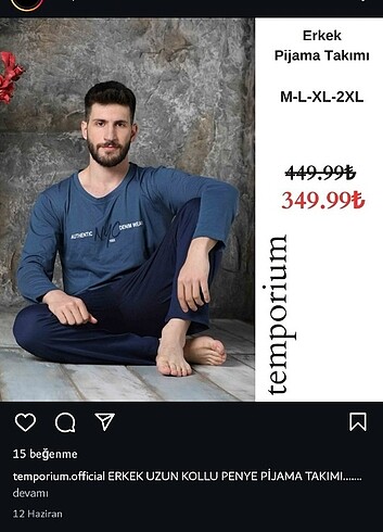 Penti ERKEK CEPLİ BASKILI UZUN KOLLU ÖRME PİJAMA TAKIMI