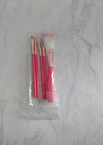 Pembe Makyaj Fırçası Seti - Görsel 2