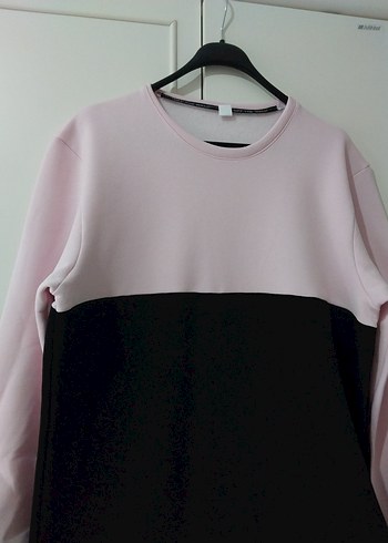 Pembe Siyah Kadın Sweatshirt - Görsel 2