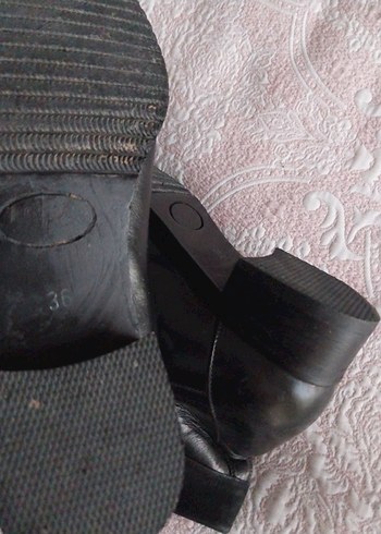 Siyah süet fermuarlı yüksek topuklu bot - Görsel 5