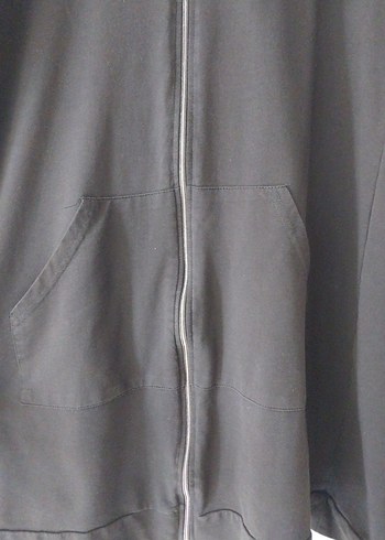 Siyah Kapüşonlu Midi Hamile Ceketi - Görsel 4