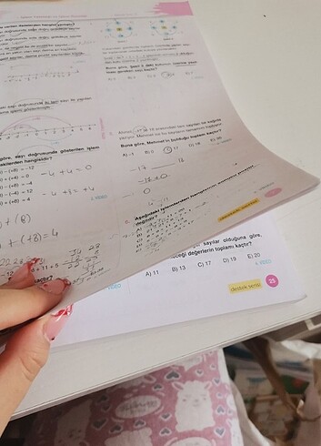  Beden ens yayınları matematik test kitabı 