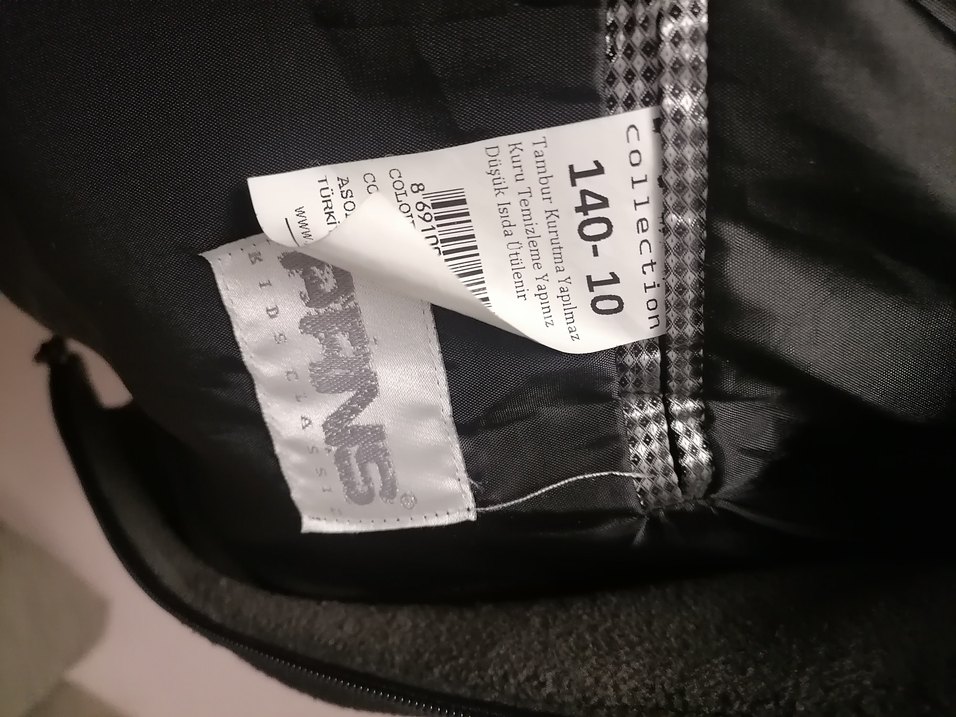 Siyah Fermuarlı Erkek çocuk kaban ceket - Görsel 4