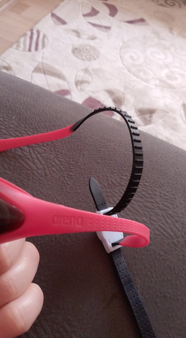 Koyu Kırmızı Ayarlanabilir Yüzücü Gözlüğü - Görsel 2