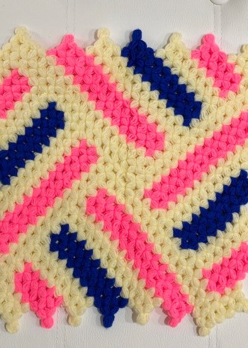 Renkli Örgü Banyo lifi - Görsel 2