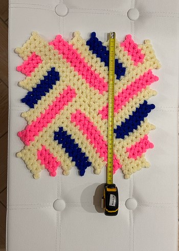 Renkli Örgü Banyo lifi - Görsel 3