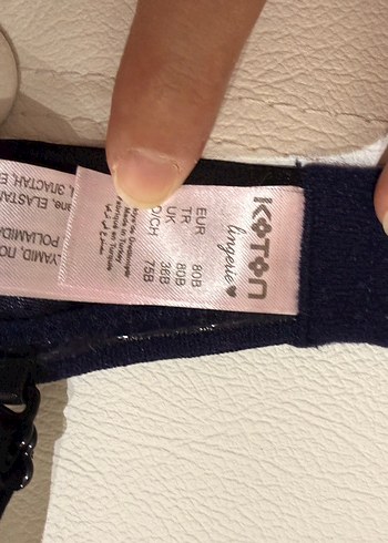 Lacivert Puantiyeli push up Sütyen - Görsel 4