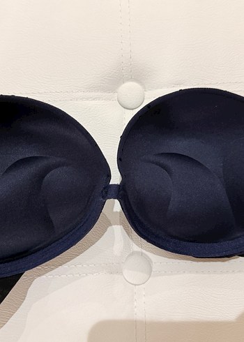 Lacivert Puantiyeli push up Sütyen - Görsel 5