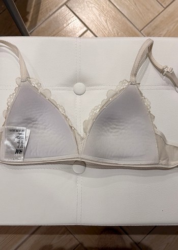 H&M Beyaz Dantel Sütyen - Görsel 4