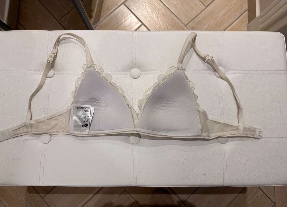 H&M Beyaz Dantel Sütyen - Görsel 4