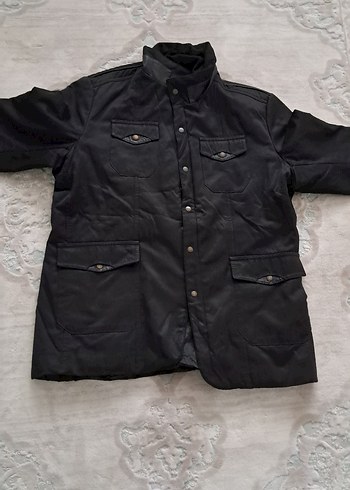 Düğmeli Siyah Erkek Street Wear Ceket - Görsel 2