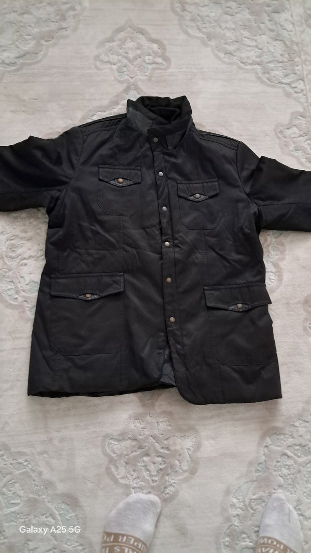 Düğmeli Siyah Erkek Street Wear Ceket - Görsel 2