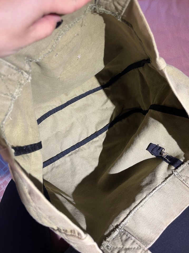 Vintage Haki Çanta - Görsel 3