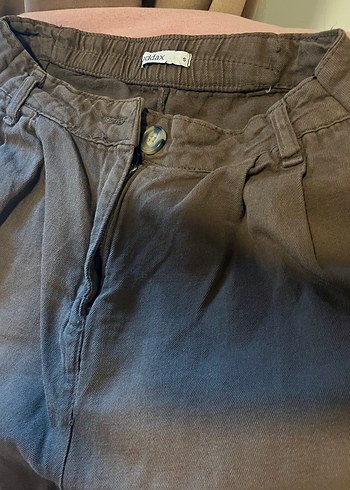 Vintage sonbahar kış uygun oversize şort - Görsel 4