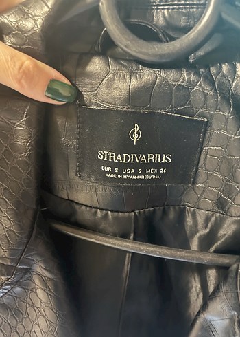 Siyah Yılan Desenli Biker Deri Ceket - Görsel 6